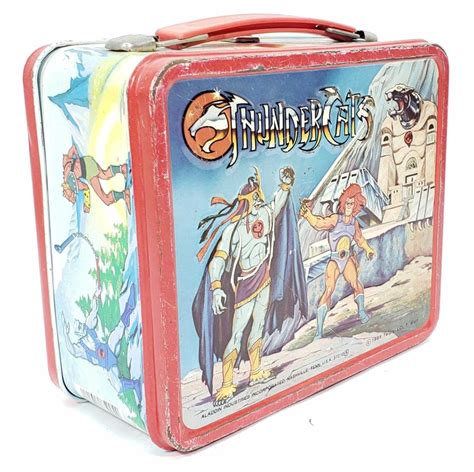 thundercats metal lunch box|Vintage Metal Lunchbox, Thundercat's Lunchbox with Thermos .